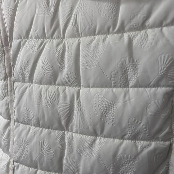 Desigual Embossed Floral Slim Padded Inga Puffer Jacket Size EU 44 US 10 Winter - Picture 9 of 13